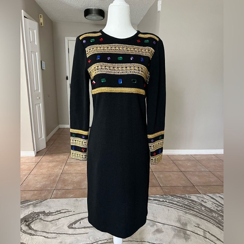 Vintage Liz Claiborne Women’s Long Sleeve Mini  Dress - Picture 3 of 13
